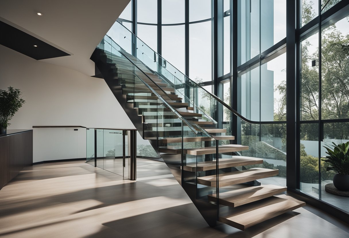 Elevate your interior design with a contemporary staircase