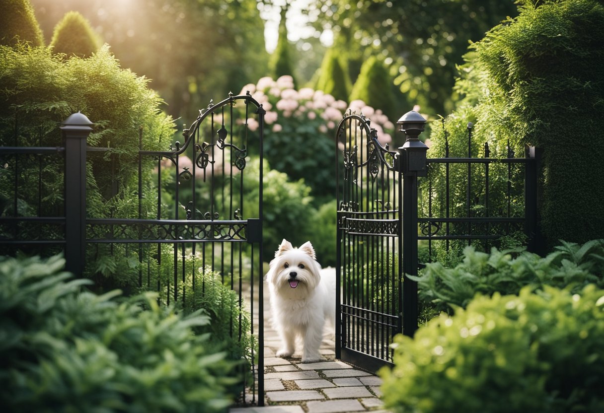 Dog-friendly garden fencing