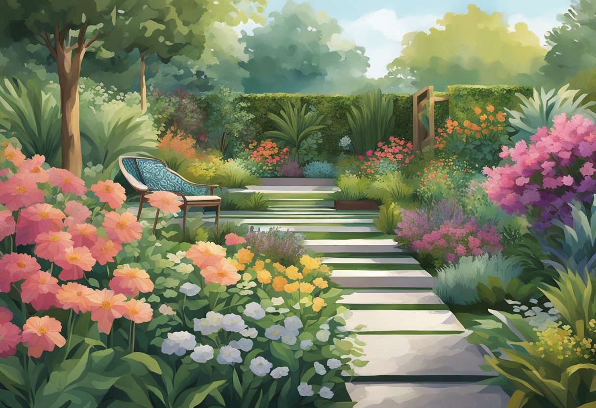 Garden design colour and texture trends